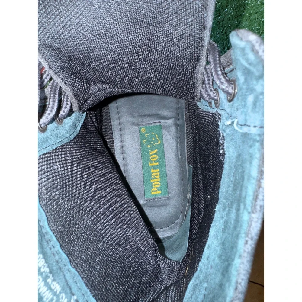 Polar Fox Men Dark Gray Lace Up‎ Ankle Boots Size 9